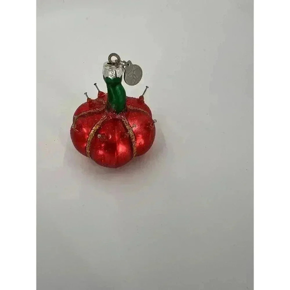 In Box 2002 Dept 56 Tiny Trimmings Glass Ornaments 4 Pc Seamstress Sewing - Picture 12 of 16